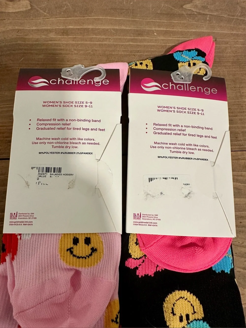 Compression Knee-High Socks - Two Pairs